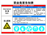 液碱职业危害告知牌