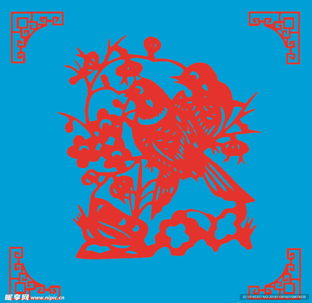 花鸟剪纸