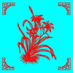 兰花剪纸