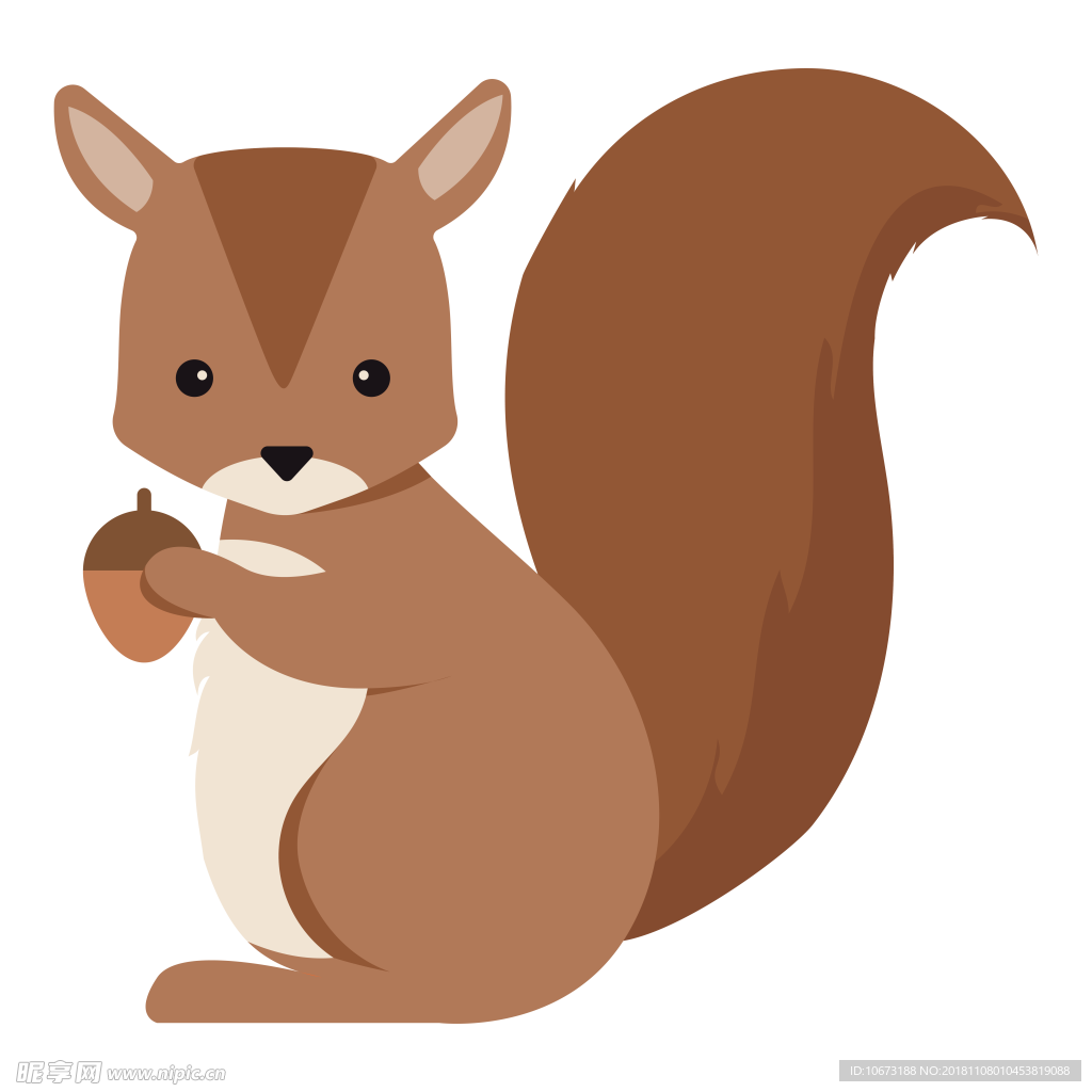 卡通松鼠图片设计图__图片素材_其他_设计图库_昵图网