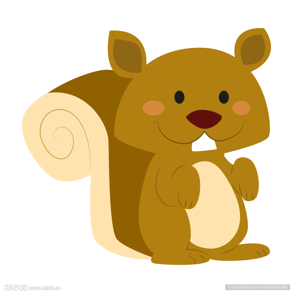 卡通松鼠图片设计图__图片素材_其他_设计图库_昵图网
