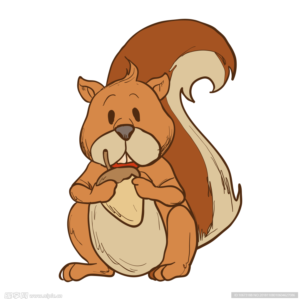 卡通松鼠图片设计图__图片素材_其他_设计图库_昵图网