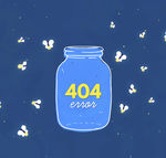 创意404错误页面丢失萤火虫的
