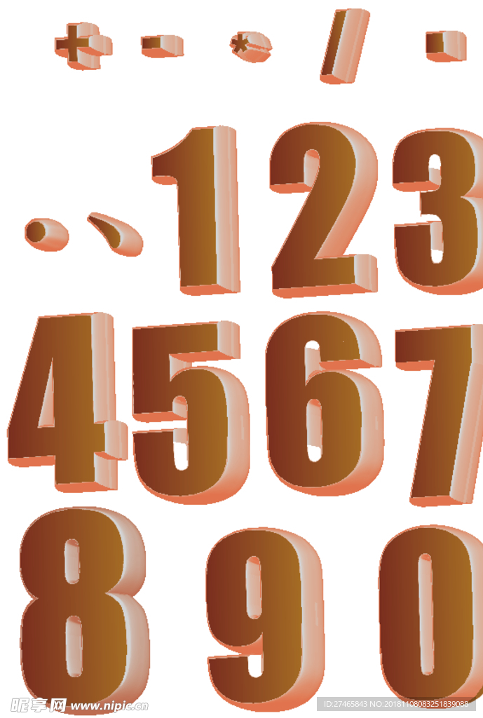 立体数字