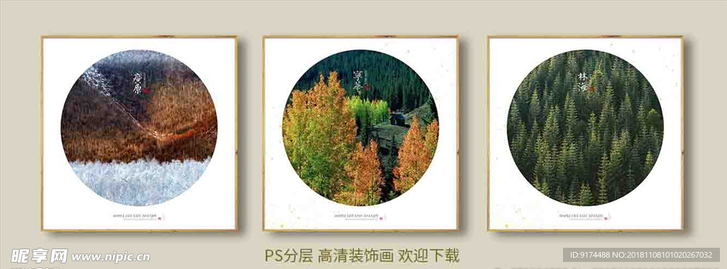 装饰画 无框画