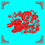 兔子剪纸