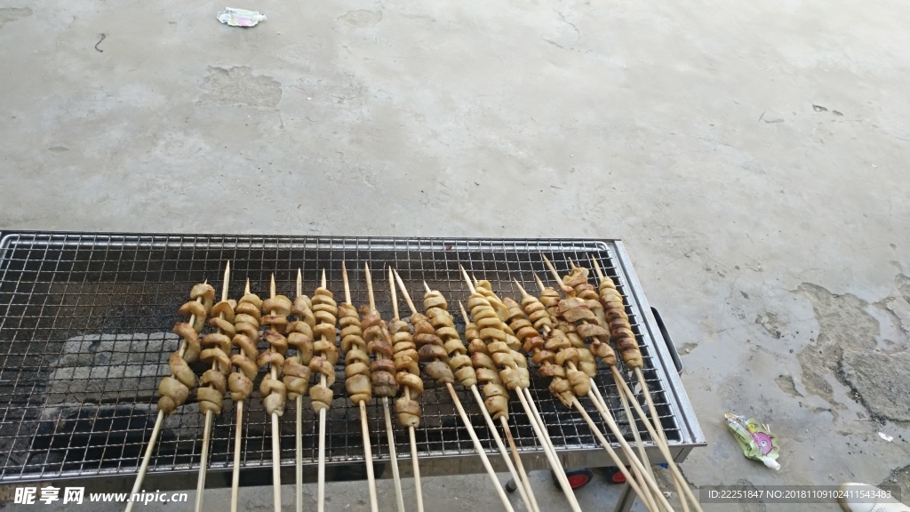 烧烤图片   烤面筋