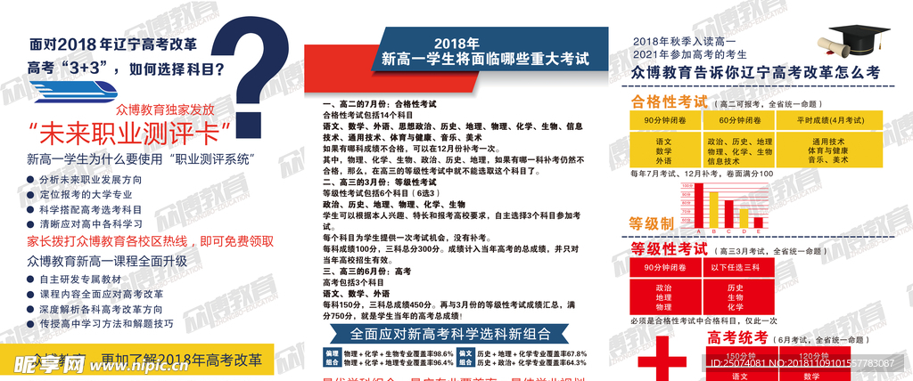 教育培训三折页