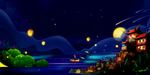 唯美夜色背景