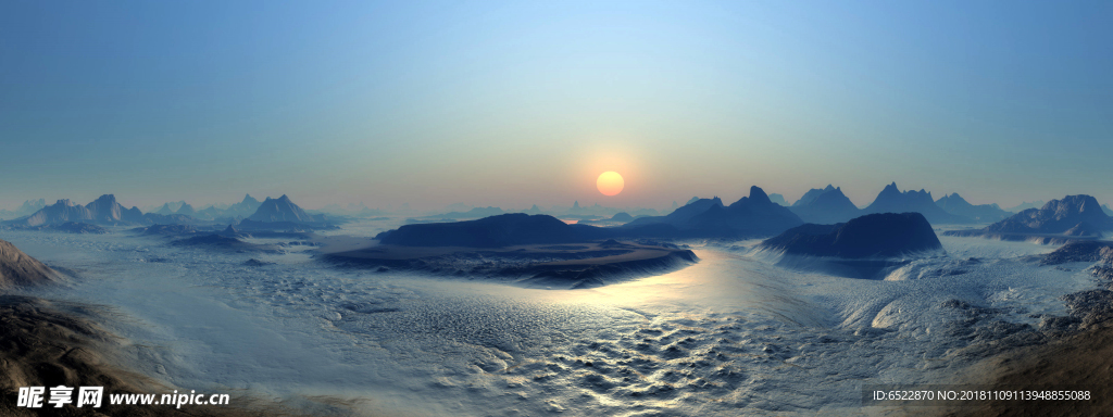 科幻地貌风景 科幻背景