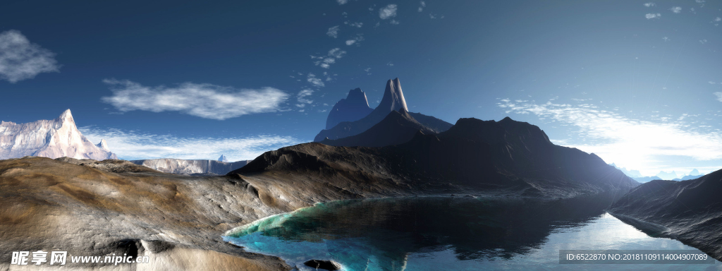 科幻地貌风景 科幻背景