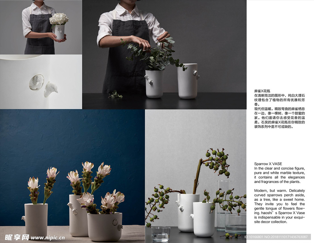 麻雀和花瓶