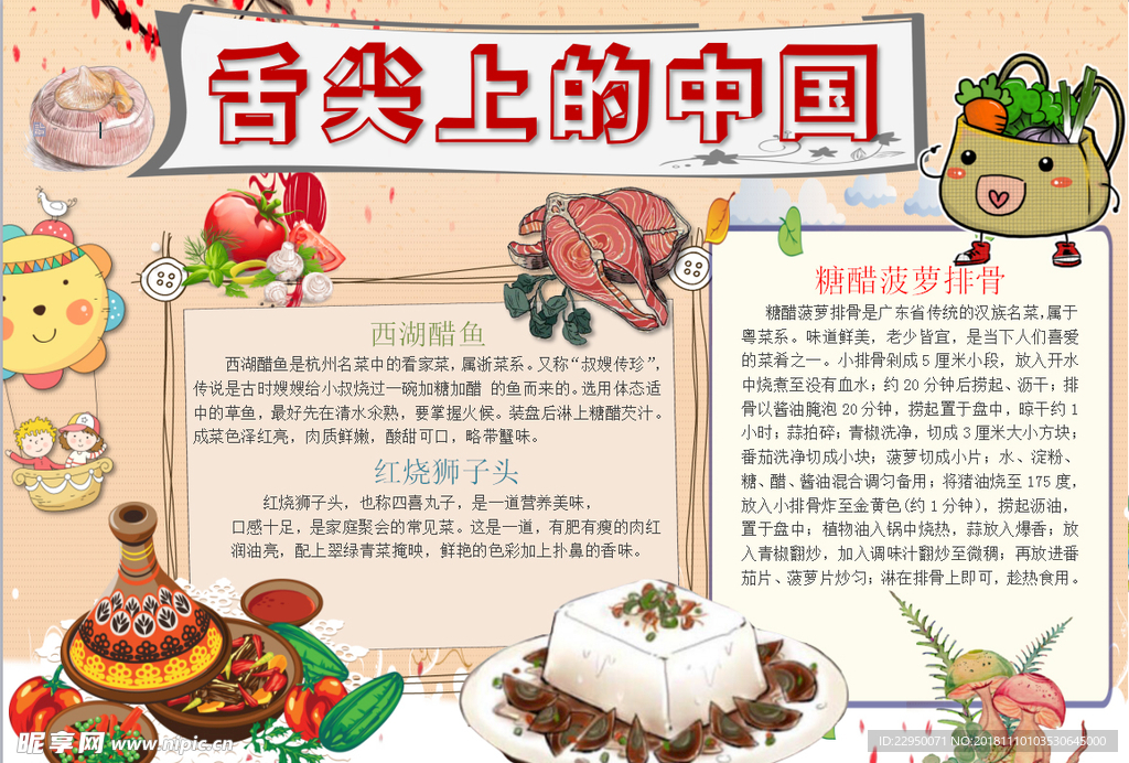 美食小报