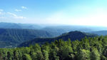 天空  山 树