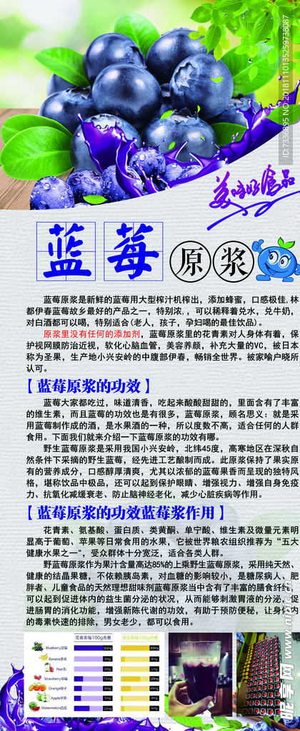 蓝莓展架
