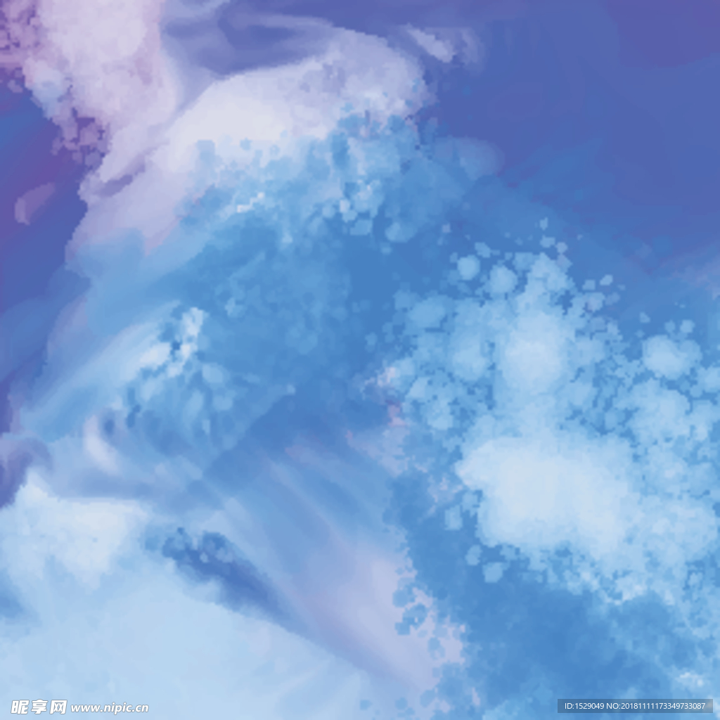 水彩底纹
