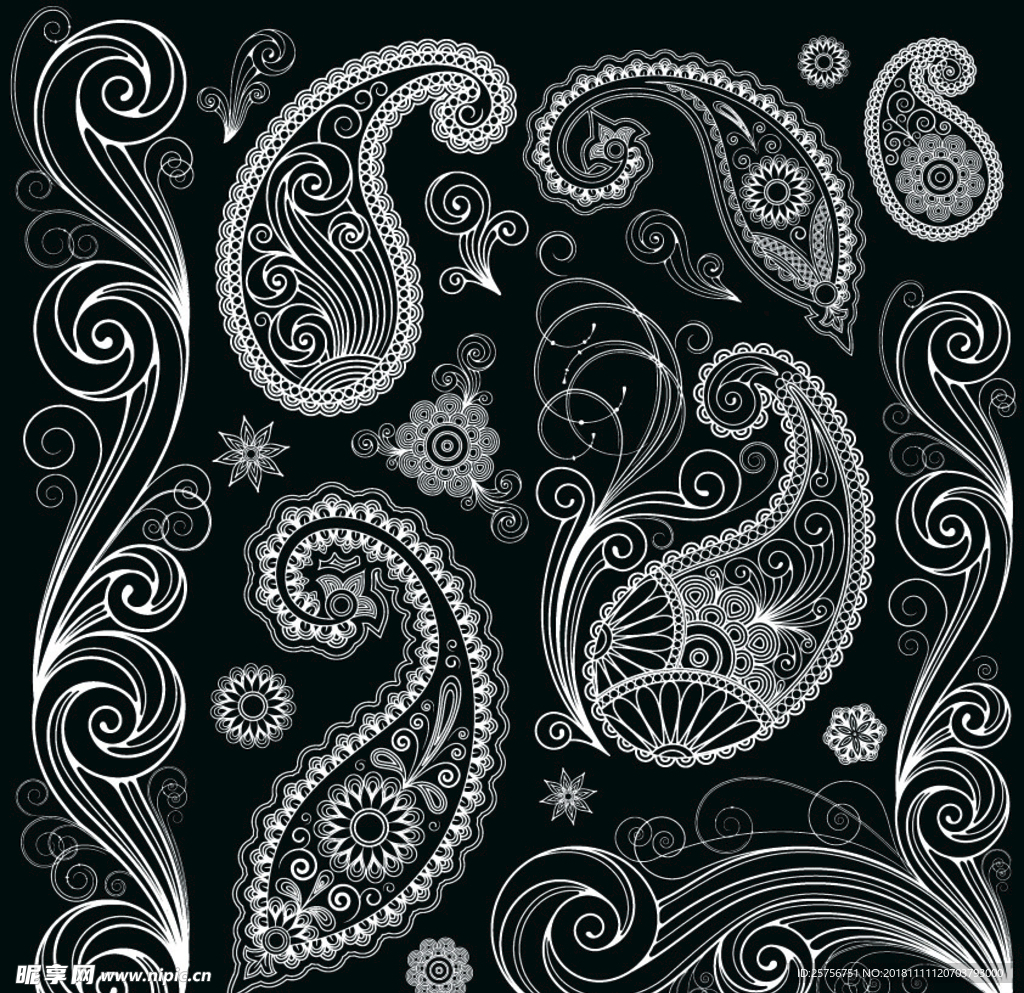 欧式花纹