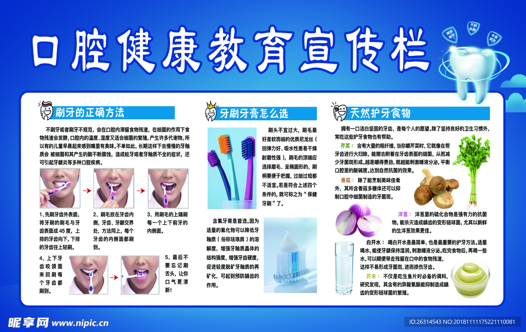 口腔健康教育宣传栏