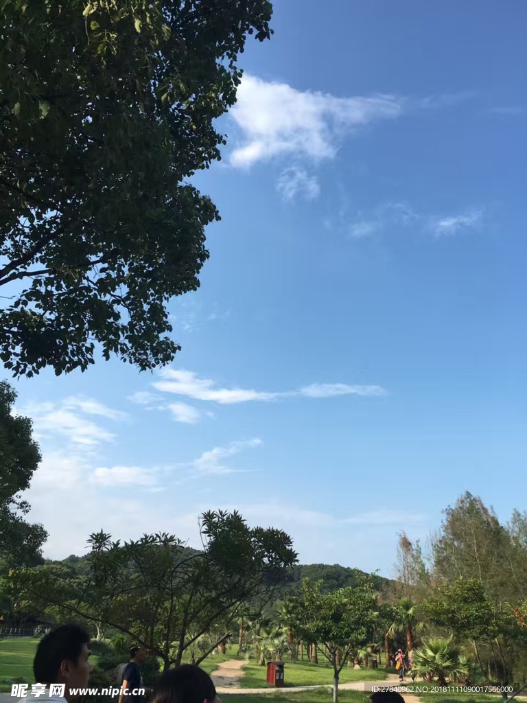 公园白云