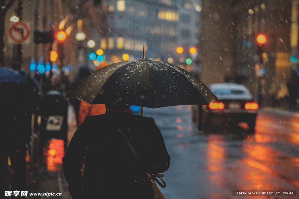 雨天街道