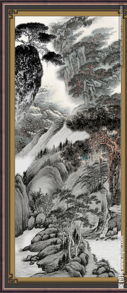 巨幅山水画