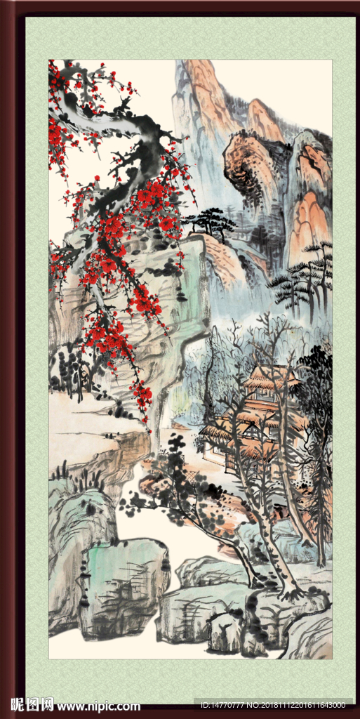 报春图 梅花