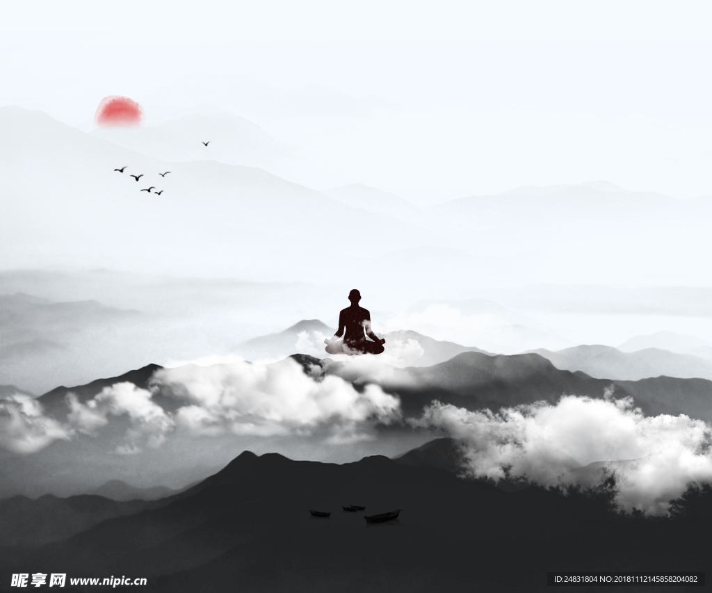 意境山水画