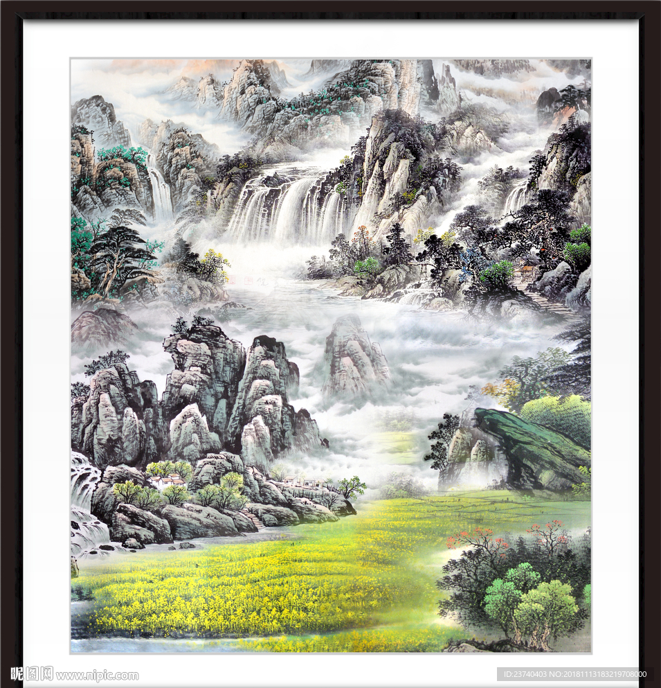 巨幅山水画