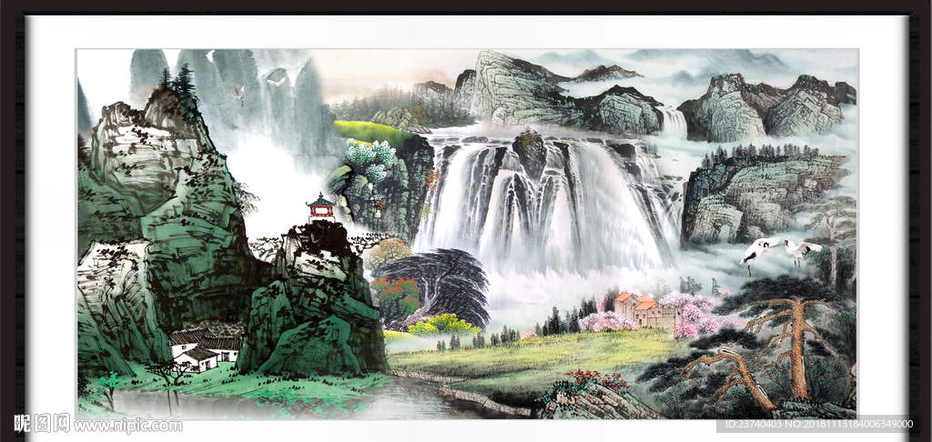 山水风景 巨幅山水画