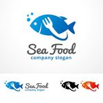 海鲜馆海鲜餐厅logo标志
