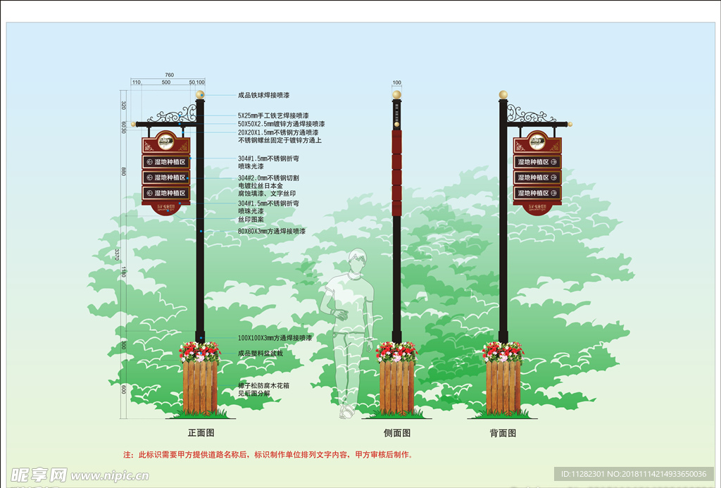 区域指示牌