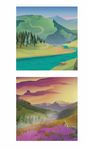 自然风景插画图片
