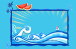 海洋精美边框