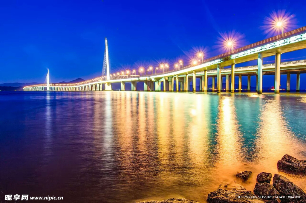 深圳湾夜景 深圳夜景 红树湾夜