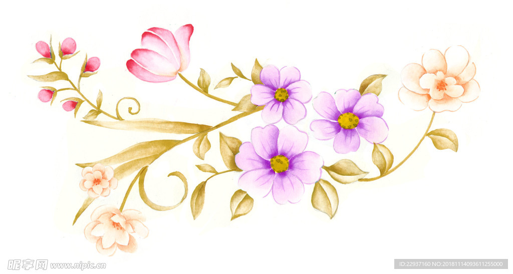 手绘花