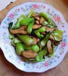 青菜炒香菇