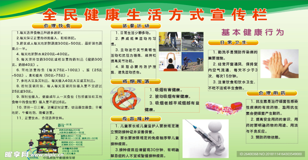健康生活方式宣传