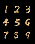 金属数字