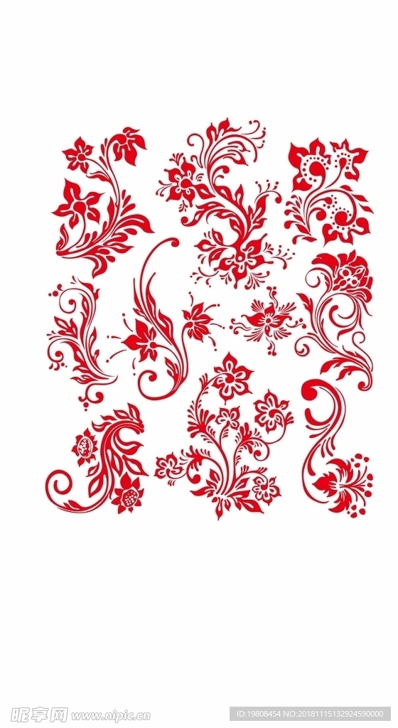 矢量花纹图片