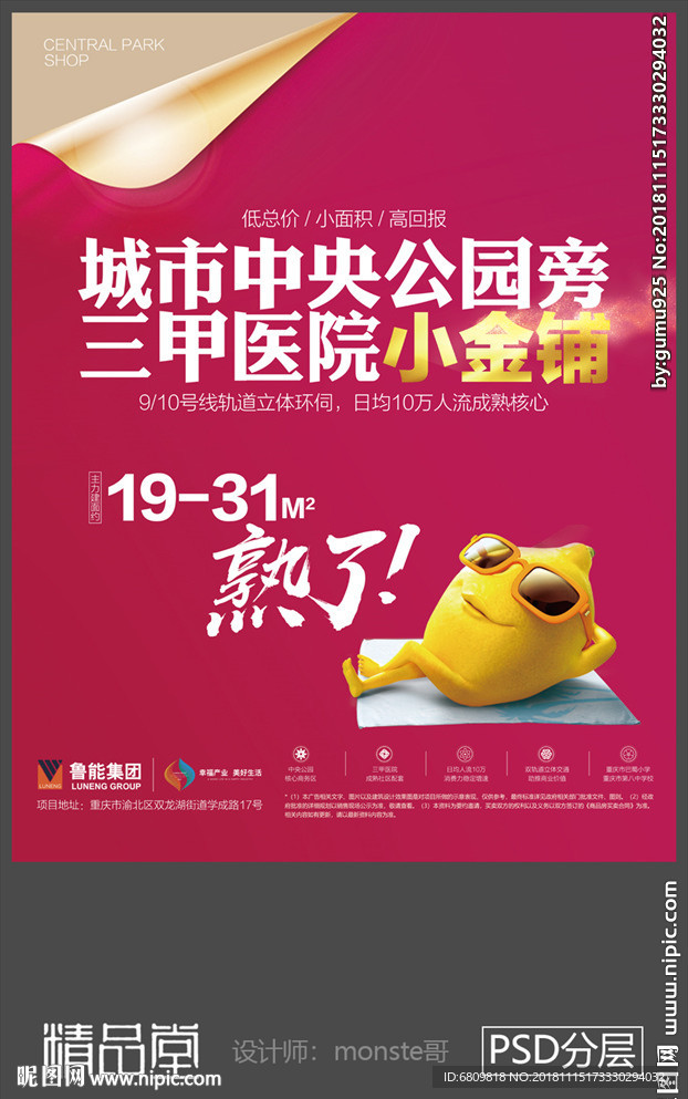 鲁能地产商铺广告