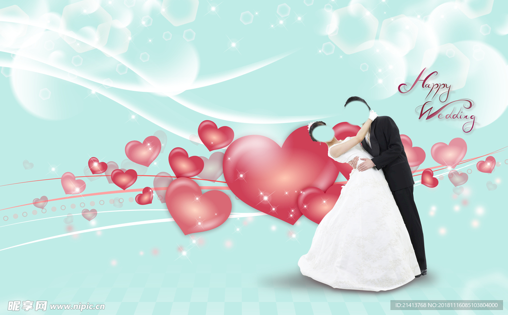 婚礼婚纱元素 爱情元素 婚礼