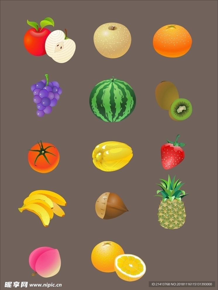 手绘卡通小物