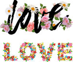花卉爱心 鲜花 LOVE