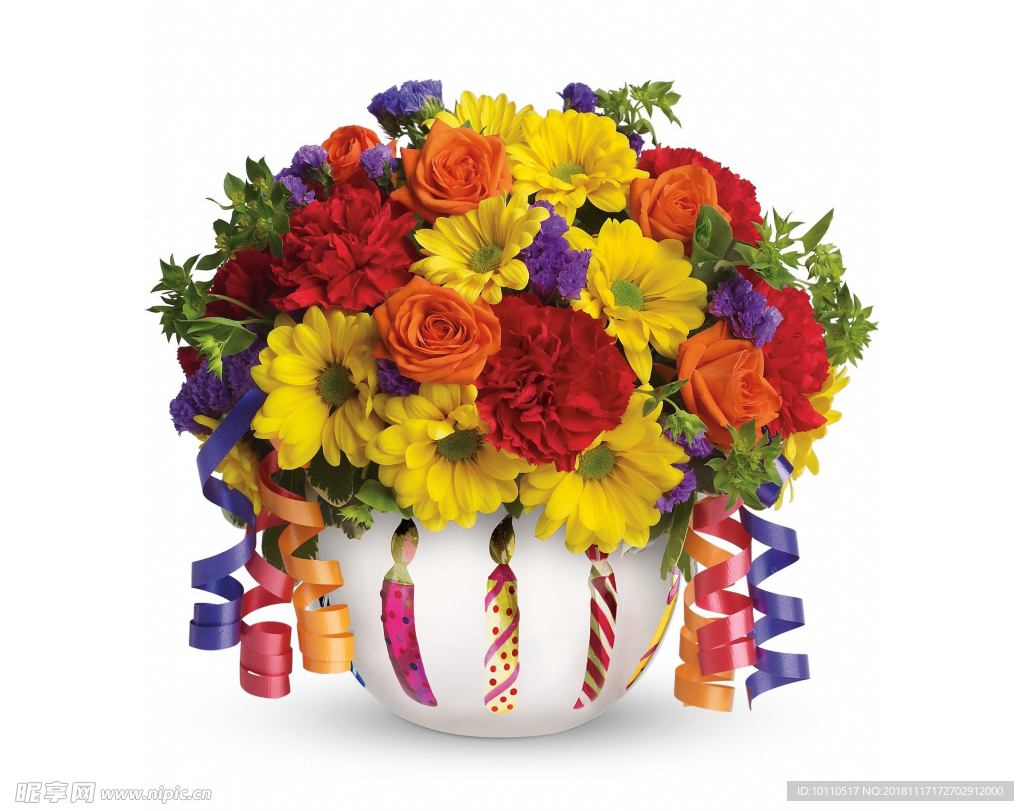 鲜花 清新 花瓶 花束 花朵