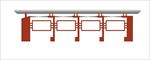 连体宣传栏  宣传栏 社区