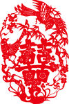 喜庆剪纸贴画