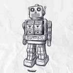 复古机器人插图