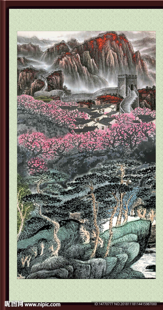 山水画 长城