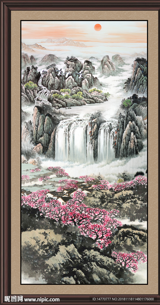 山水画 山水风景 巨幅山水画