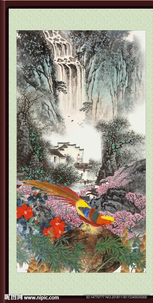山水画 山水风景 巨幅山水画